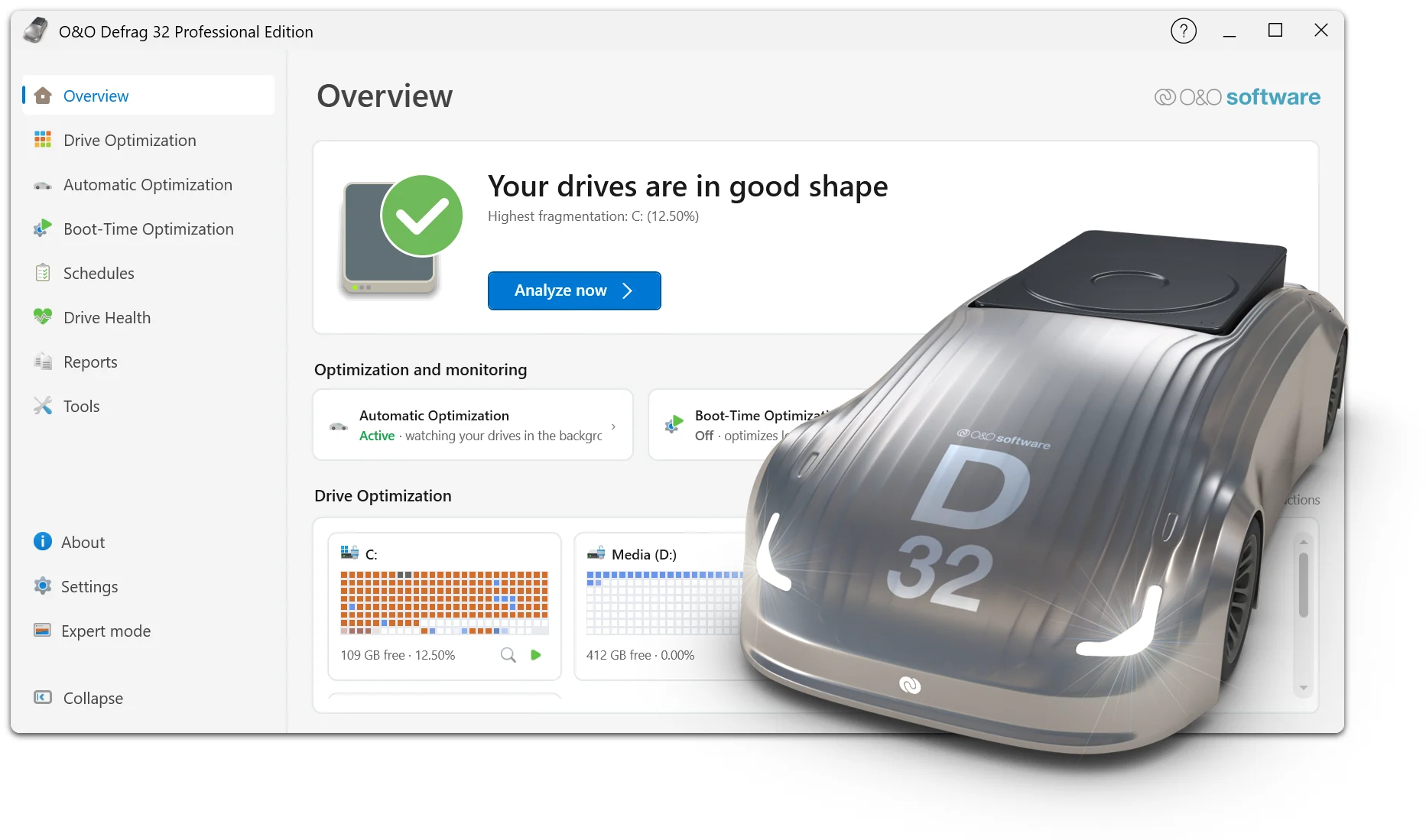 O&O Defrag 32 - The optimization suite for Windows 11