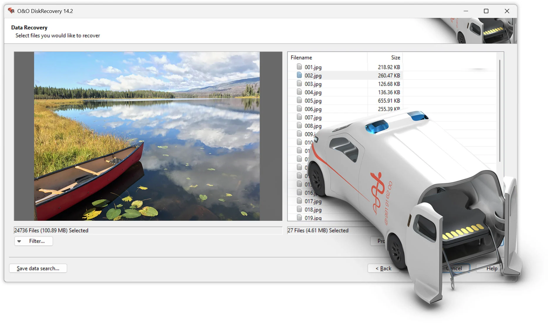 O&O DiskRecovery 14 - Recover deleted files easily